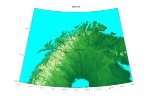 Planned locations of EISCAT_3D stations: the transmitter-receiver in Skibotn Norway, and the two receive-only stations near Kiruna Sweden and near Kaaresuvanto Finland.